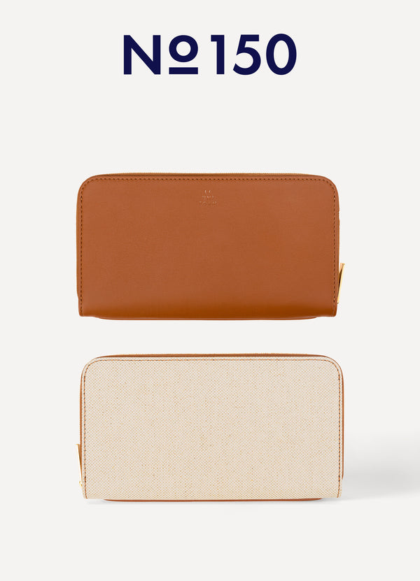 LONG WALLET CANVAS AND LEATHER