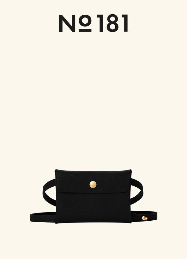 SMALL LEATHER ENVELOPE WITH SHOULDER STRAP