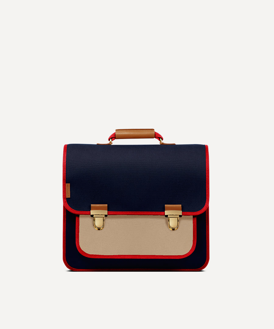 LARGE SCHOOLBAG NAVY & DUNE
