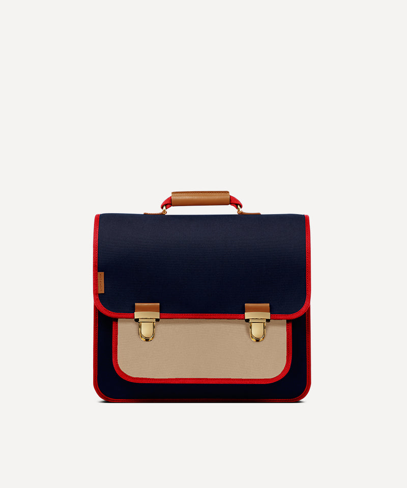 LARGE SCHOOLBAG NAVY & DUNE