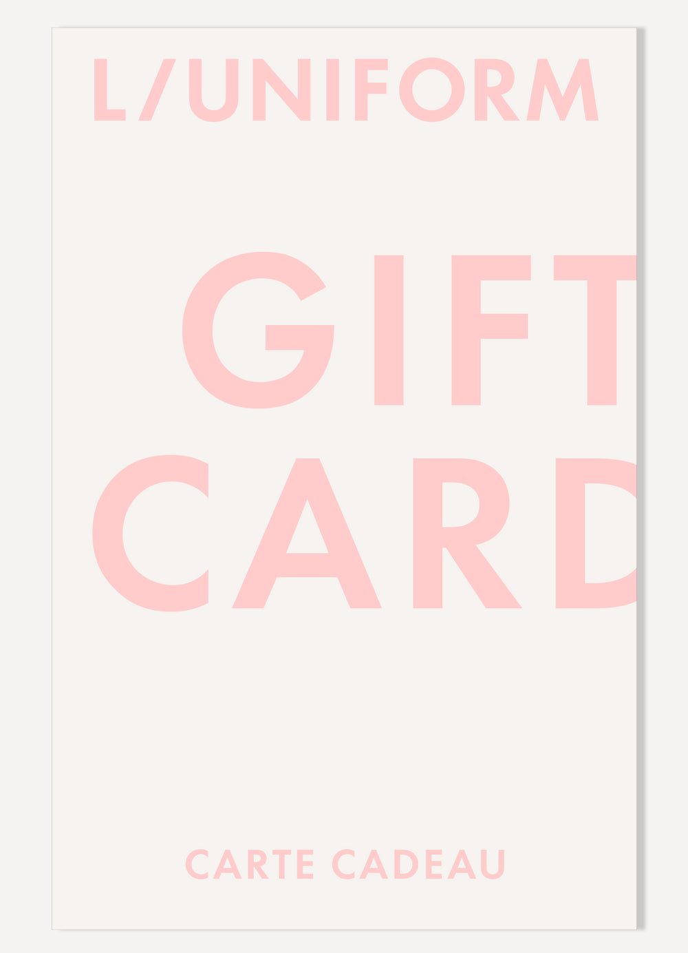 E-CARTE CADEAU -