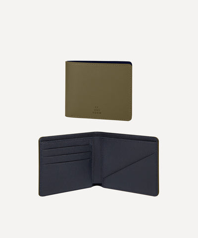 LE PORTEFEUILLE CUIR KAKI