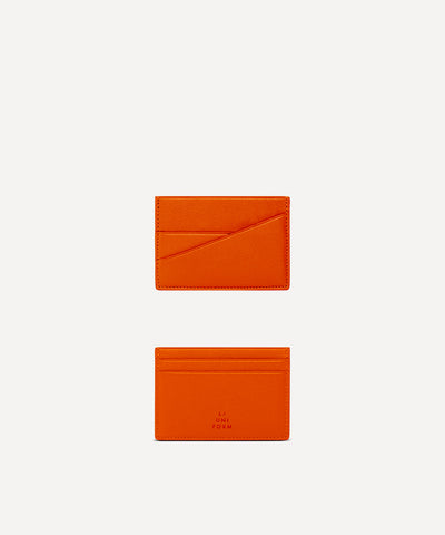 LE PORTE-CARTES CUIR ORANGE