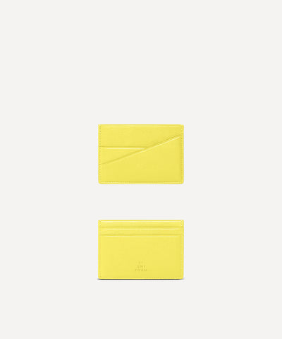 LE PORTE-CARTES CUIR JAUNE