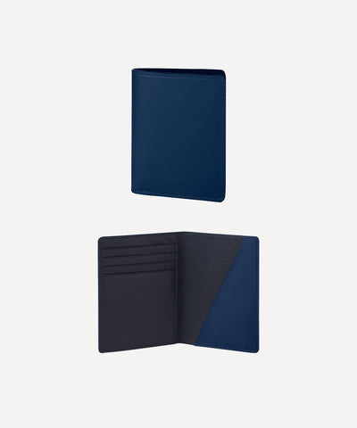 LE PORTE-PASSEPORT CUIR MARINE