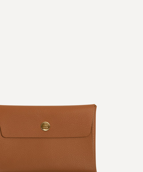 スモールレザーエンベロープ ブラウン