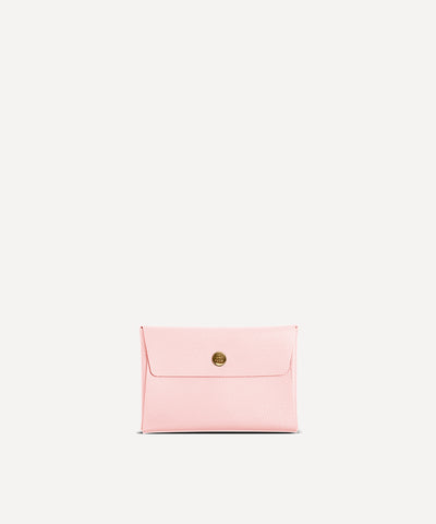 LA PETITE ENVELOPPE CUIR ROSE BALLET