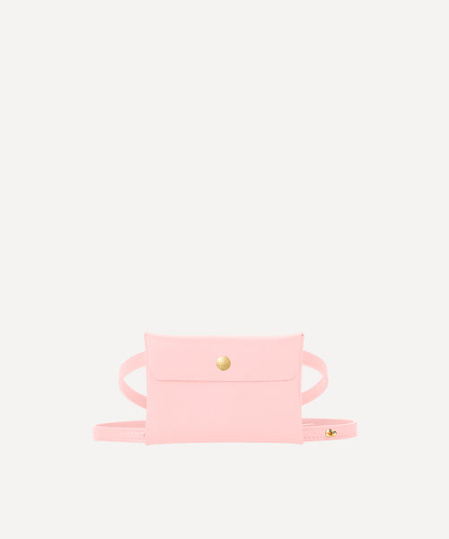 SMALL LEATHER ENVELOPE WITH SHOULDER STRAP