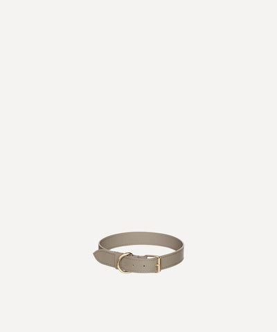 LE COLLIER CUIR GRIS