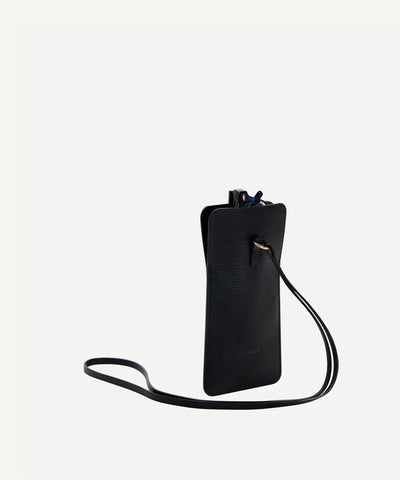 L'ETUI LUNETTES CUIR NOIR