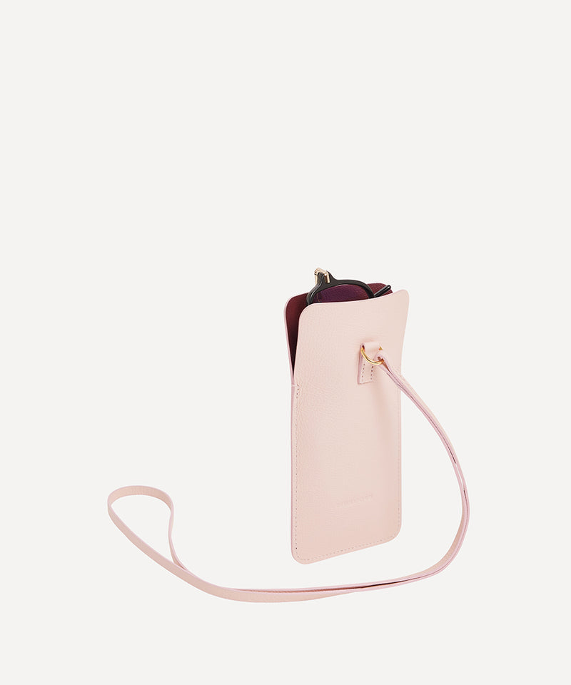 THE LEATHER GLASSES CASE KHAKI