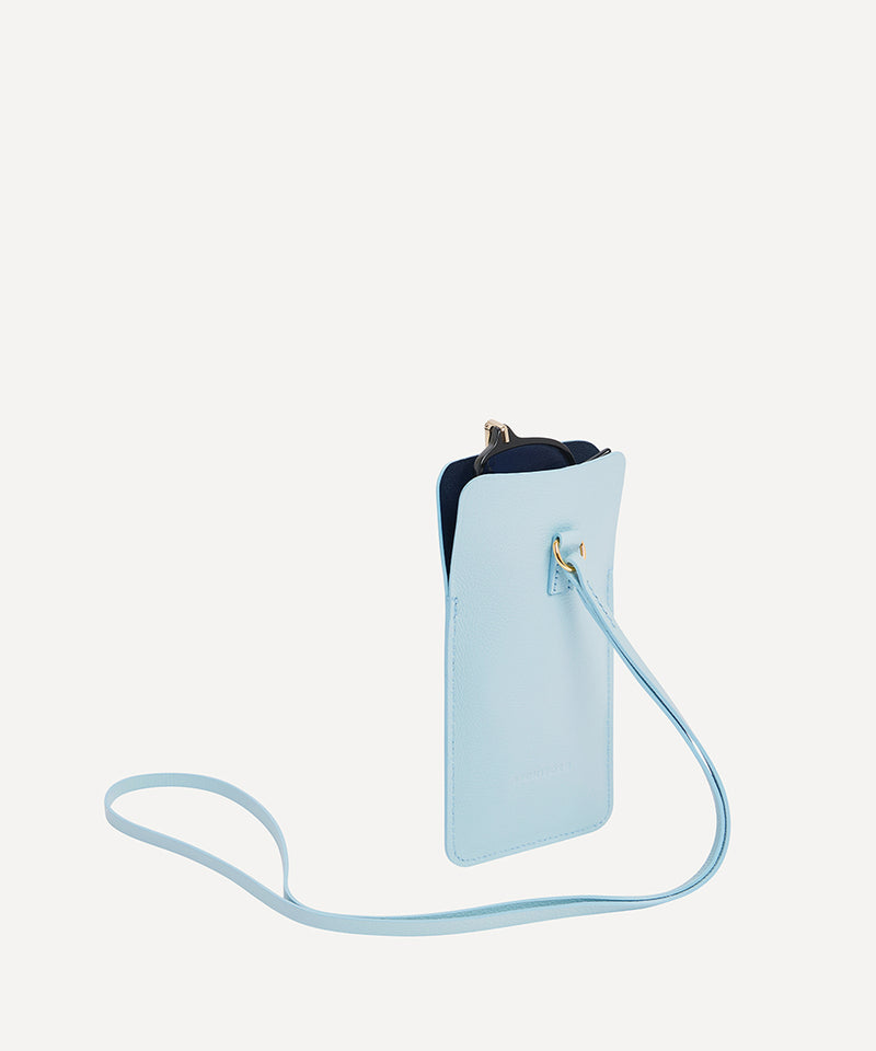 THE LEATHER GLASSES CASE KHAKI