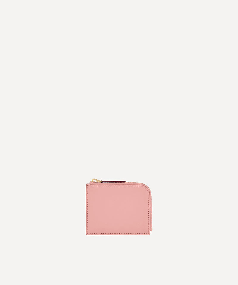 LE PORTE MONNAIE L ZIP ROSE PASTEL