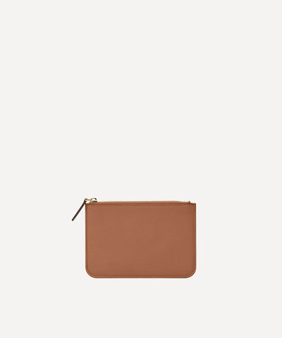 LA PETITE POCHETTE CUIR MARRON