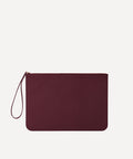 THE LARGE LEATHER POUCH BURGUNDY