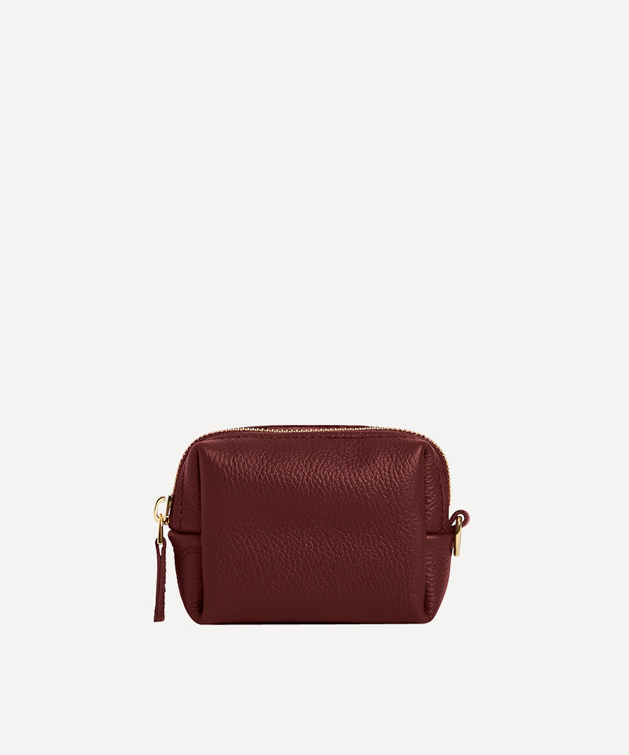 MINI COINS WALLET BURGUNDY