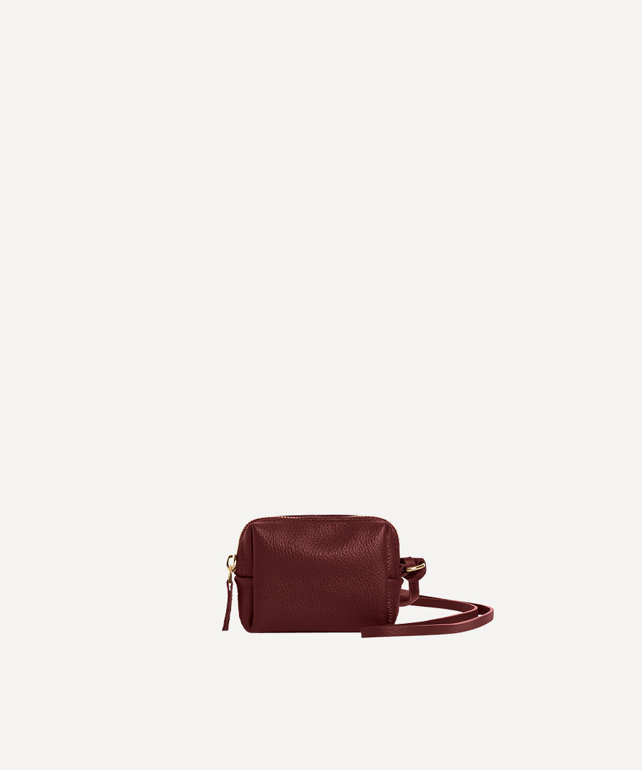 MINI COINS WALLET BURGUNDY