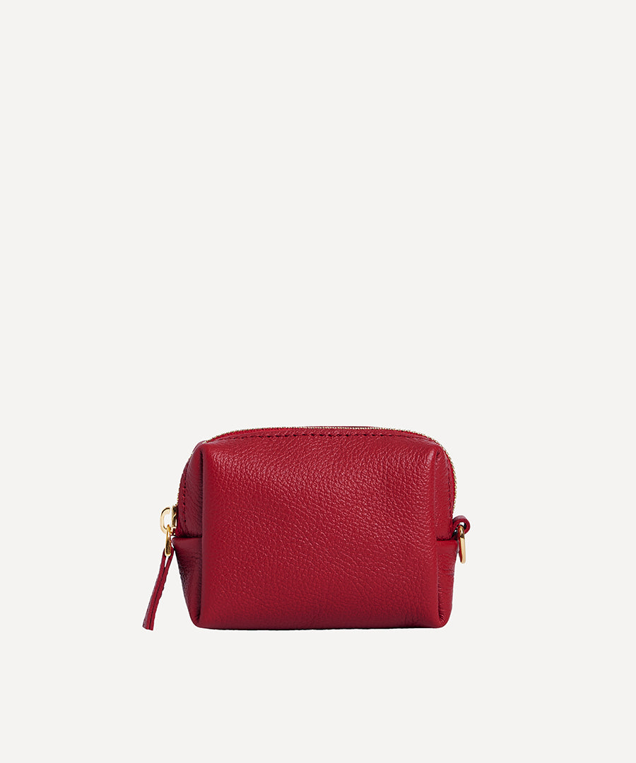 LE MINI PORTE MONNAIE CARMIN