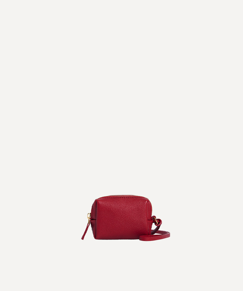 MINI COINS WALLET CARMINE