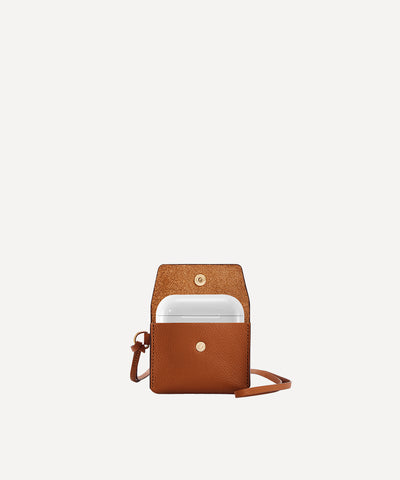 MULTIPOCKET AIR PODS CASE BROWN