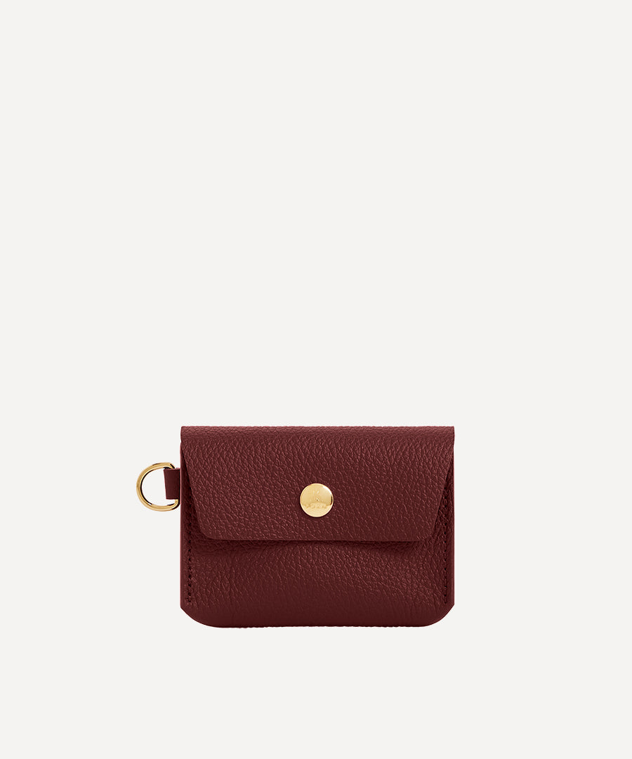 MINI COINS WALLET BURGUNDY