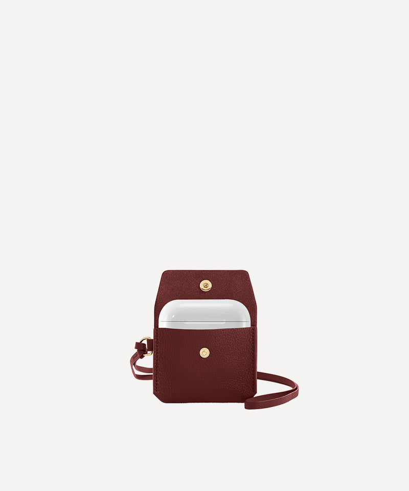 L'ÉTUI À ECOUTEURS BORDEAUX