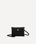 LA PETITE ENVELOPPE CUIR COLLIER NOIR