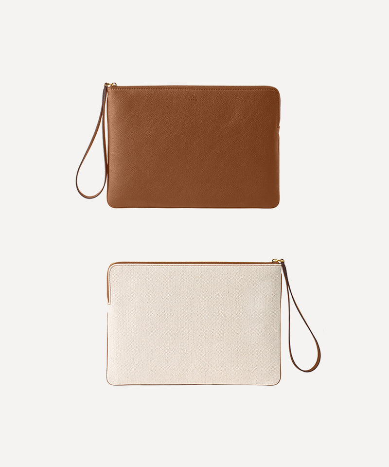 THE LEATHER POUCH NATURAL QUADRILLE