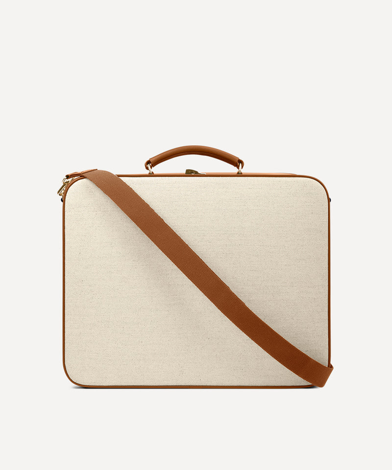 CARRY-ON SUITCASE NATURAL QUADRIL