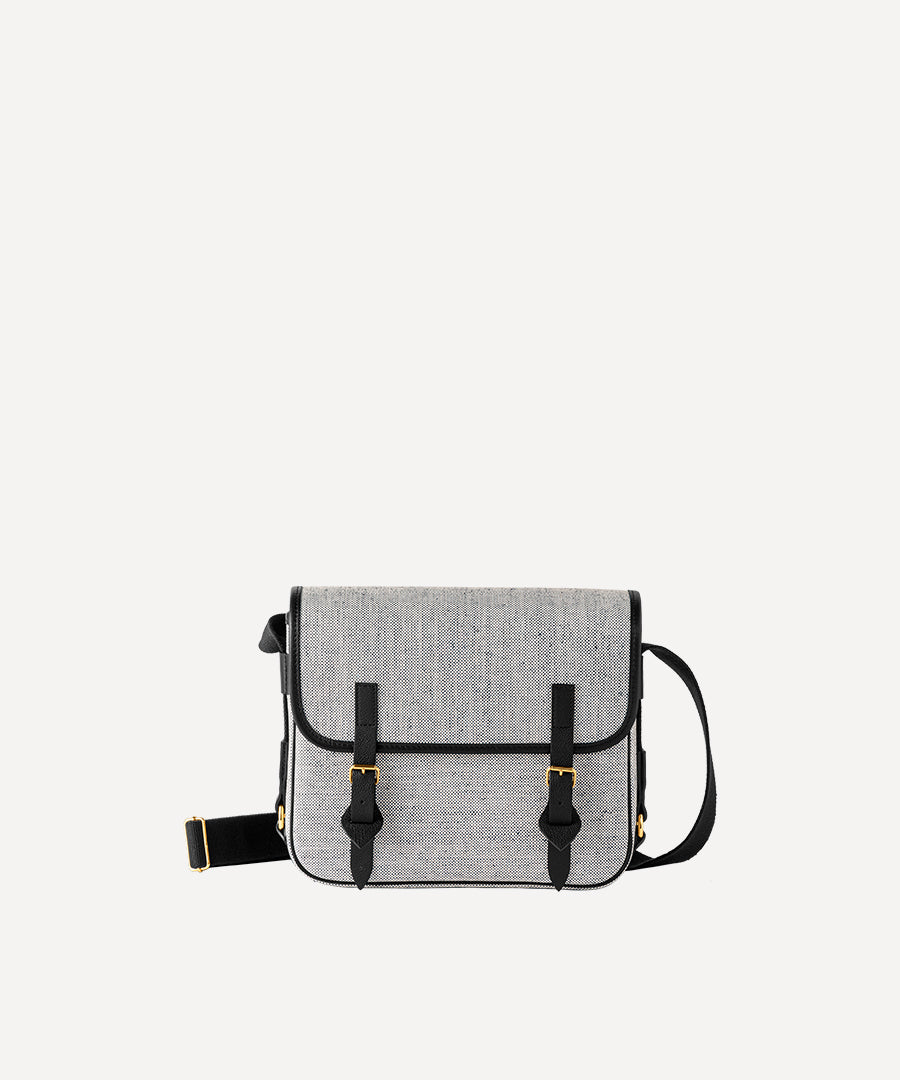 LA BESACE QUADRILLE NOIRE