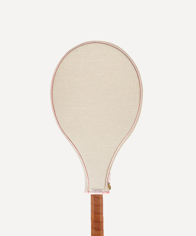 TENNIS RACKET COVER NATURAL QUADRILLE