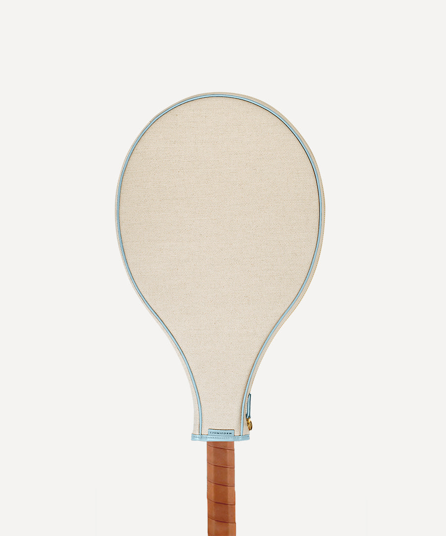 TENNIS RACKET COVER NATURAL QUADRILLE