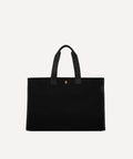 THE FOLDABLE LEATHER BAG BLACK