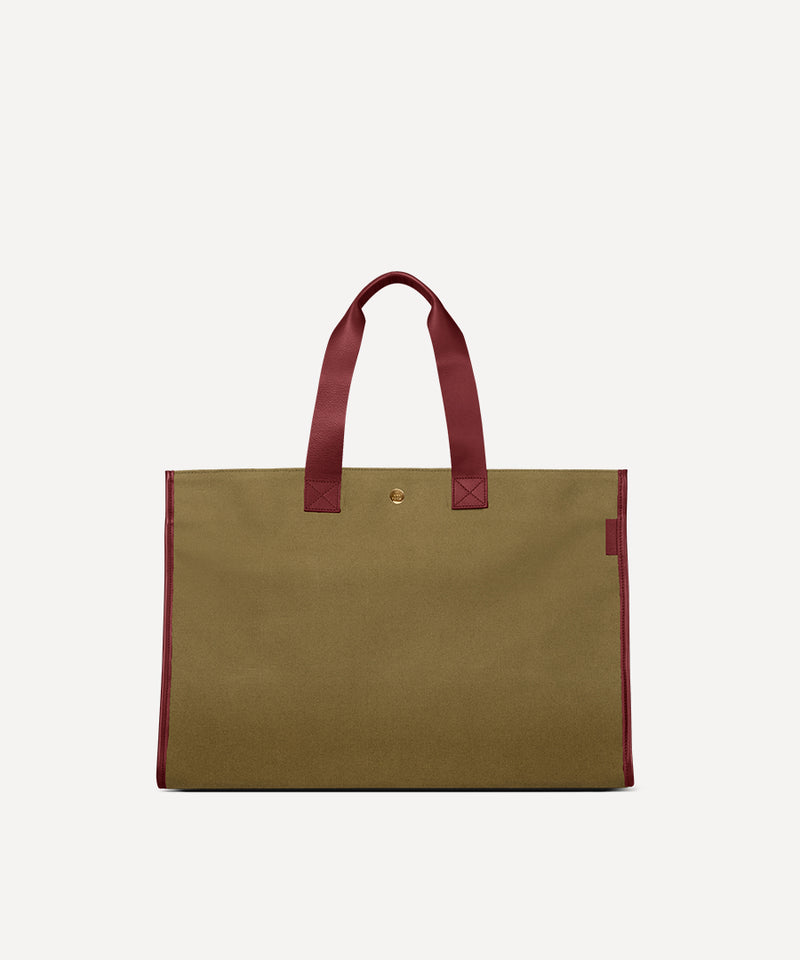 LE SAC PLIABLE CUIR KAKI