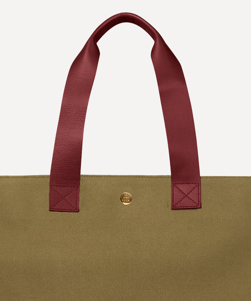 LE SAC PLIABLE CUIR KAKI