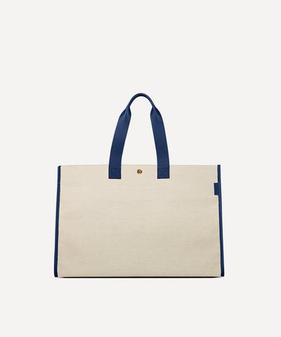 LE SAC PLIABLE CUIR QUADRILLE NATURELLE