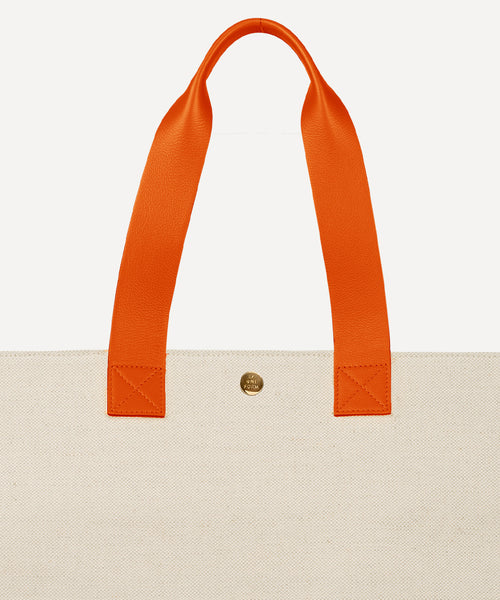 LE SAC PLIABLE CUIR QUADRILLE NATURELLE