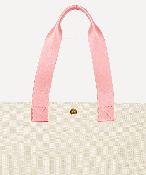 LE SAC PLIABLE CUIR QUADRILLE NATURELLE