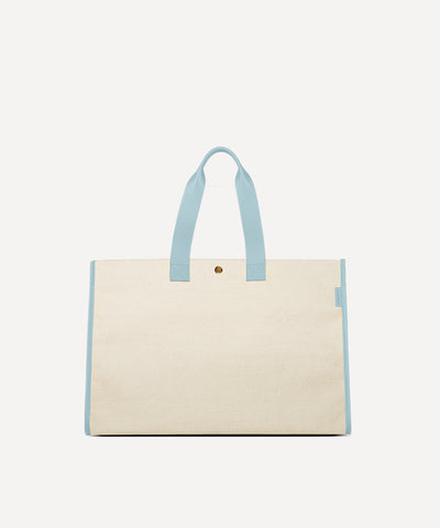 LE SAC PLIABLE CUIR QUADRILLE NATURELLE