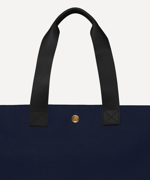 LE SAC PLIABLE CUIR MARINE