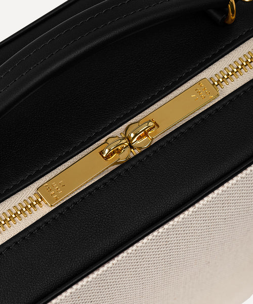 LA VALISE MINIATURE QUADRILLE NATURELLE