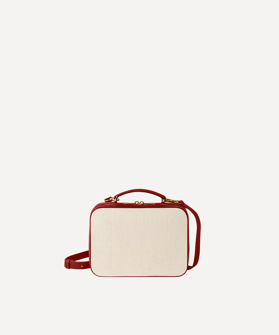 LA VALISE MINIATURE QUADRILLE NATURELLE