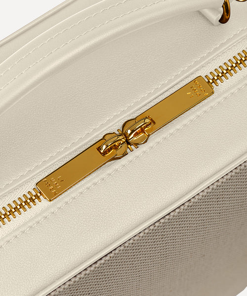 LA VALISE MINIATURE QUADRILLE NATURELLE