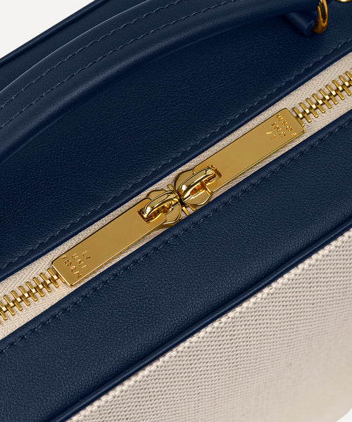 LA VALISE MINIATURE QUADRILLE NATURELLE