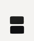 LONG WALLET CANVAS AND LEATHER BLACK