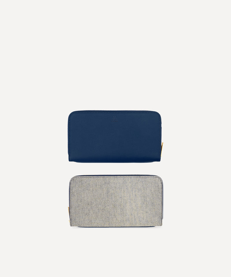 LONG WALLET CANVAS AND LEATHER