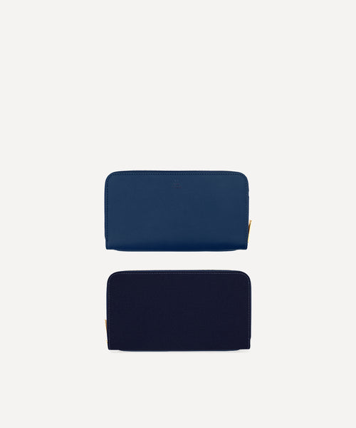 LONG WALLET CANVAS AND LEATHER