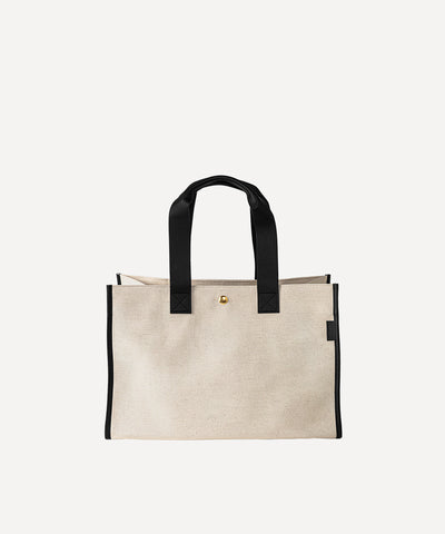 LE CABAS QUADRILLE  NATURELLE