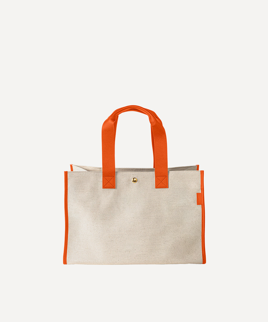 THE TOTE BAG NATURAL QUADRILLE
