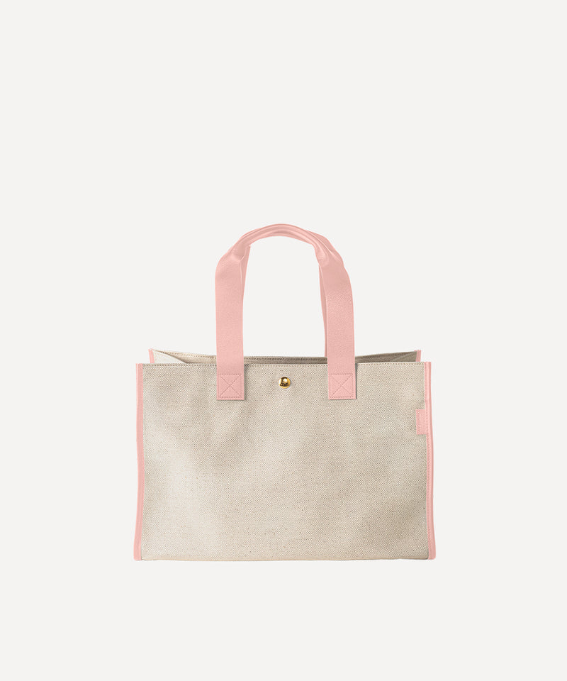 THE TOTE BAG NATURAL QUADRILLE